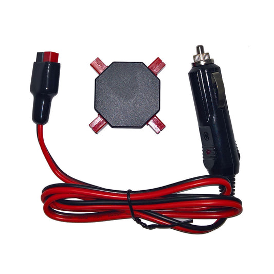 4-way Powerpole compatible splitter with car cigarette lighter power lead