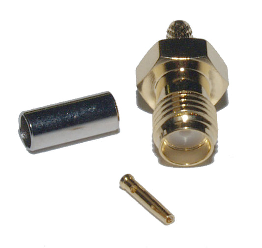 Connector (crimp type) - SMA female for RG-174 cable