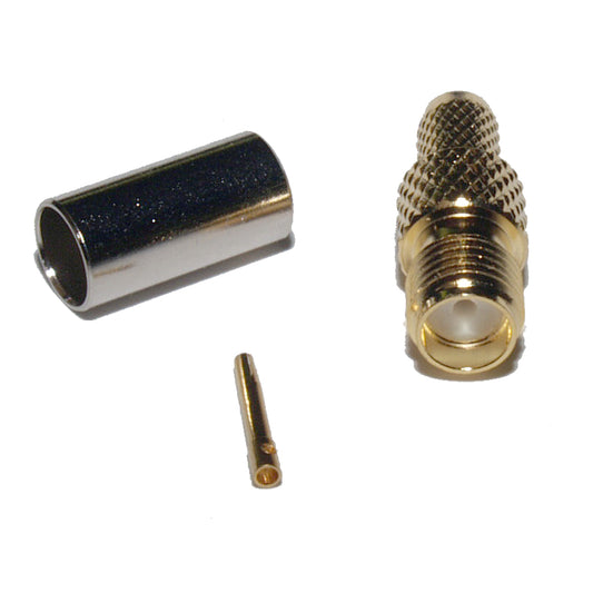 Connector (crimp type) - SMA female for RG-58 cable