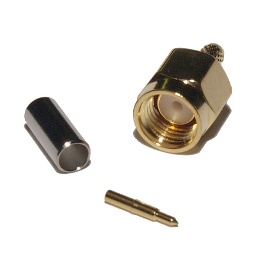 Connector (crimp type) - SMA male for RG-174 cable