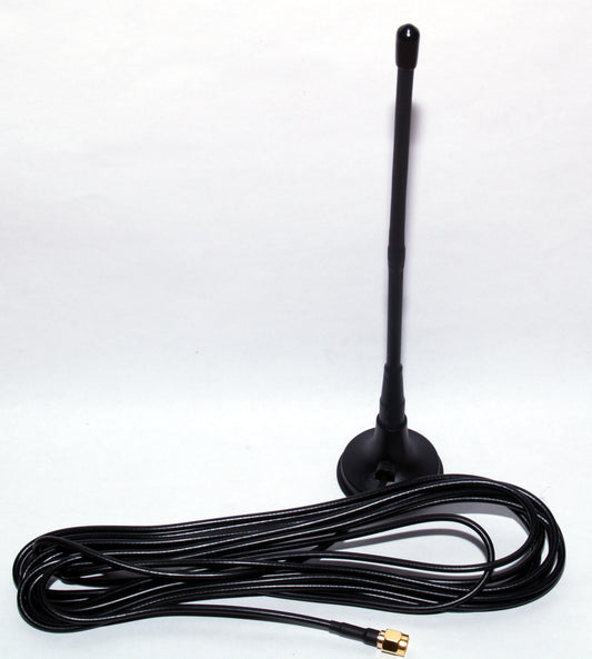 Compact 4 m (66-88 MHz) Mobile Antenna with magnetic base & SMA Male Connector