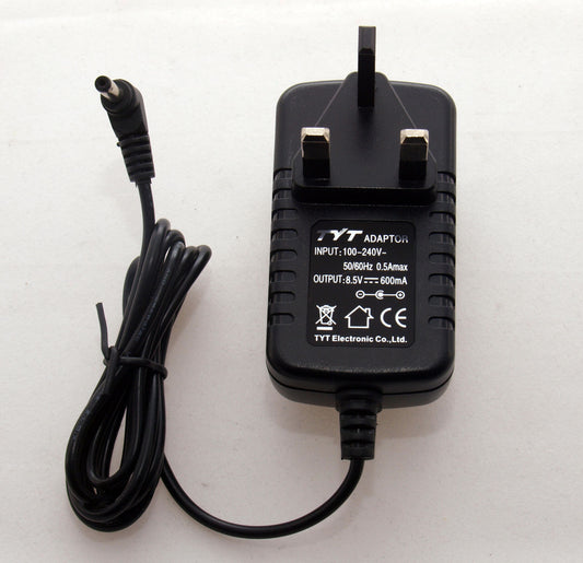 Mains Charger with 3-pin UK Plug for TYT TH-UVF9 handheld transceivers