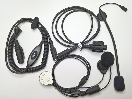 Wired passenger headset for Wintec LP-MR200-S-E PMR 446 Motorcycle radio communication system