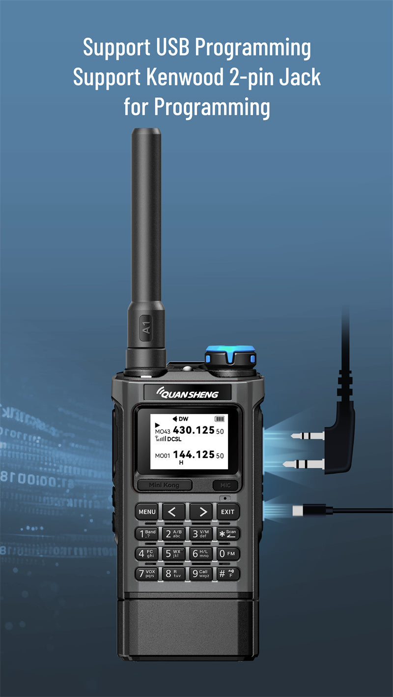 Quansheng UV-K1 Mini Kong 2m/70cm Handheld Transceiver
