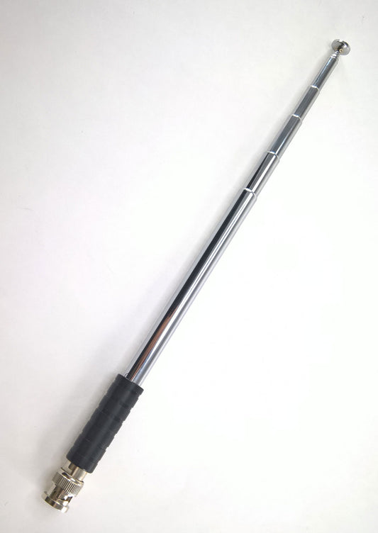 BNC male telescopic antenna (1.2 m fully extended)